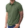 Generico Polo Uomo Manica Corta Chic Cuciture a Quadri Scollatura Cotone Camicie Estive Tshirt Maglia Polo Uomo Cotone Offerta T Shirt Basic Uomo Pack Polo Uomo Nera Coreana