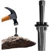 Generic Separatore per pietre metalliche, strumento per rompere la pietra, cuneo di roccia di granito | Strumento di estrazione di ferro per spessori e cunei, scalpello per calcestruzzo, marmo, granito,