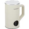 KASANOVA Montalatte elettrico digitale 6 funzioni 550 W, Montalatte elettrico cappuccino, Cappuccino elettrico, Monta latte per cappuccini, Schiuma latte, Schiumatore latte elettrico (Bianco)