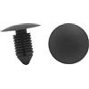 A ABSOPRO Rivetti 11mm Parafango Paraurti Spinta Fermi Plastica Nero (100Set)