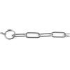 Record - Collare per Cani con Catena a Strozzo - Maglia a Forma Lunga - Materiale Acciaio Cromato - Lunghezza 55 cm - Ideale per Cani Taglia Grande - Perfetto per Cani Vivaci