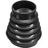 cyclingcolors gomma gommino leva del cambio soffietto cuffia auto trattore nero, 45x66x100mm