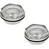 Ganter Normelemente | 2 pezzi vetro per olio | GN 541-22-M30x1,5-A | con riflettore | plastica | M30x1,5