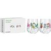 RITZENHOFF 3891002 Bicchiere da gin - 700 ml - Set di 2 bicchieri - Serie Botanic Lights - Motivo estivo - Made in Germany