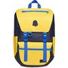 Invicta Zaino Ufficio Jolly X, Giallo Blu, Icon, Zaino con Tasca Porta PC Portatile 15.6'', Tasca Porta Borraccia, Zaino Viaggio, Lavoro, 27 L, per Uomo Donna