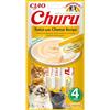 INABA CHURU CREMOSA PUREE PER GATTI al tonno e formaggio 4x14G termine minimo di conservazione 18/09/2025