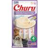 INABA CHURU CREMOSA PUREE PER GATTI al pollo e gamberetti 4x14G