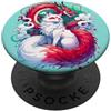 Japanese Anime Dragon and Kitsune Fox by Anime giapponese Drago e Kitsune Fox PopSockets PopGrip Adesivo