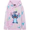 Disney Felpe con Cappuccio per Bambina, Morbida Felpa - Regalo Ragazza(Blu Stitch, 11-12 Anni)