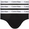 Calvin Klein - Confezione da 3 slip in cotone elasticizzato, taglia M, colore: nero