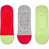 Happy Socks 3-Pack calzini corti colorati e divertenti - 3-Pack Big Dot Liner Sock - Taglia 41-46