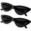 Joopin Occhiali da Sole da Donna Occhi di Gatto Polarizzati Protezione UV Vintage Cat Eye Sunglasses Donna Occhiali da Sole (Nero e Nero)