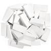 C-easb Spugna cosmetica, 48 spugne triangolari, spugna cosmetica senza lattice, spugna cosmetica modellata, per viso, fondotinta, colore: bianco
