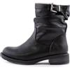 Toocool Stivaletti donna biker bassi motociclista casual fibbia Scarpe stivali G527 [40,nero]
