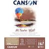 CANSON Mi-Teintes Velvet, blocco carta collato lato corto,32x41 cm, 430 gm, 12 fogli, toni bruni