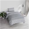 Italian Bed Linen Parure copripiumino ATHENA con sacco e federe stampati, BELEN AZZURRO, Singolo