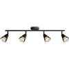 Philips Cleft Spot, 4 faretti, 35W, attacco GU10, lampadina non inclusa, Grado di Protezione IP20, Nero