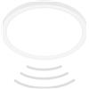 Briloner - Plafoniera LED con rilevatore di movimento IP44 portata 3m, colore luce bianca neutra, piatto, rilevamento a 120 gradi, plafoniera LED, lampada da bagno, 24x3 cm, bianco