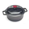RISOLI' | VINUM, Casseruola Antiaderente Ø24cm, con Coperchio in Vetro, in Alluminio Fuso Riciclato, No Induzione, Made in Italy