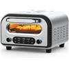 ZACHVO Forno per pizza elettrico - fino a 450℃, 5 tipi di pizza preimpostati, touchscreen e manopole rotanti, timer da 1 a 60 minuti, corpo in acciaio inossidabile, per pizza da 32 cm