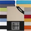 STUDIO Basic SPUGNA Lenzuolo con angoli una piazza e mezza 120 x 200 cm, cotone soffice e morbido, Oeko-TEX 100, Lenzuola sotto elasticizzati, materasso di altezza 15-25 cm, 120x200cm - Crema
