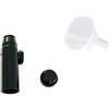 M&M Smartek Set dosatore e imbuto per sniff Snuff Bottle Sniffer dispenser in metallo con imbuto (nero 1.0)