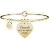KIDULT - Bracciale in acciaio 316L e Pvd Gold | Love