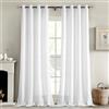 MIULEE Tende Finestre con Occhielli Tenda a Pannello Traslucido Tende Moderne a Vela Trasparente Adatte per Porte Balcone Soggiorno Camera da Letto 2 Pezzo Set Bianco Puro 140x245 cm