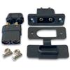 VUNIVERSUM 1 paio di connettori da incasso XT90E-M + spina XT90H con tappo in gomma, viti per batteria Lipo XT90 ad alta corrente a 2 pin, anti-polarità