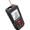 MiLESEEY D5T 100m Metro Laser con 2 Livelli di Bolla, Precisione 2mm, LCD Retroilluminato e Modalità Pitagorica, Misura Distanza, Area e Volume