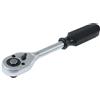 TOPWAY Cricchetto Reversibile 1/2, Manico per Chiave a Bussola a Sgancio Rapido a 24 Denti, Acciaio al Cromo Vanadio di Alta Qualità, Attrezzo per Riparazioni Auto, 250mm 423905