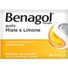 Benagol Pastiglie Gusto Miele e Limone Antisettico del Cavo Orale, 24 Pastiglie
