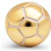 SINGULARU - Orecchino Football - Orecchino in Ottone con finitura Placcata Oro 18Kt - Orecchini con Motivo e Chiusura in Silicone - Gioielli da Donna