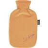 Fashy Borsa dell'acqua calda da 2,0 l, con rivestimento in ratina con ricamo aviatore, arancione