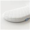 Mother Nurture Babies Firsts 66x28x4cm Quilted Foam Moses Basket or Pram Mattress Rounded Both Ends