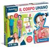 Clementoni Sapientino più - Il Corpo Umano, Gioco Educativo per Bambini 6-10 Anni, per Scoprire Anatomia e Scheletro, con Puzzle di 1m e Schede Educative, Made in Italy, Lingua Italiana, 16471