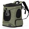 Petsfit Trasportino per Gatti Cani 10kg, Zaino per Gatti con Fascia Toracica e Cintura Trasportino per Cani taglia Piccola, Verde Neve, 34x31,5x44.5 cm