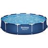 Bestway 56681-5 Set Piscina Fuori Terra Steel Pro Rotonda da 366x76 cm