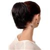 WIG ME UP - Toupet Coda di Cavallo Extension Castano Castano Scuro Corto Look Wild Clip a farfalla per il fissaggio 20 cm T6545-3