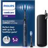 Philips Sonicare 7100, spazzolino elettrico sonico con app, 4 modalità di spazzolamento, 3 livelli di intensità, EasyStart, SmarTimer, blu navy, modello HX7423/01 [Nuova tecnologia]