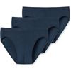 Uncover by Schiesser Schiesser 3 Pack Slip Supermini Unterwäsche mit weichem Bündchen-Baumwolle Stretch Intimo, Dunkelblau_181749, M Uomo