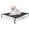 Nobleza Brandina per Cani, Lettino Rialzato per Cani Tagila Piccola, Lettino Cane per Giardino E Outdoor, Letto Rinfrescante per Animali Domestici Lavabile, Nero, S, 87x65x20CM