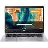 Acer Chromebook 314 CB314-2H-K227 Notebook, Pc Portatile con Processore MediaTek M8183, Ram 4 GB DDR4, eMMC 64 GB, Display 14 FHD LED LCD, Scheda Grafica Mali-G72 MP3, ChromeOS, Silver