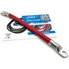 Exoda cavo batteria 50mm² 20cm M8 rosso flessibile per auto moto