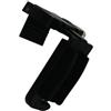 GARDINIA Staffa per tende plissettate Concept, Compatibile con le tende plissettate e le tende plissettate a nido d'ape Concept, Senza foratura, Regolabile (12-25 mm), Plastica, Nero, 4 pezzi