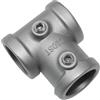 GARDINIA Elemento a T per bastoni per tende con Ø 25 mm, serie Industrial Home, metallo, colore argento