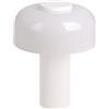 EGLO Ponente Lampada da tavolo a LED, per esterni, a batteria, touch, dimmerabile, senza fili, ricaricabile tramite USB, in metallo e plastica bianca, luce bianca calda e neutro, IP44