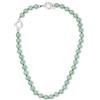 GAVU Collana Girocollo da Donna in Pietre Naturali con Chiusura OT in Acciaio Inox, Collana da Donna Avventurina Verde con Perline 8mm Annodate a Mano