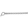 Record - Collare per Cani con Catena a Strozzo - Maglia a Forma Corta - Materiale Acciaio Cromato - Lunghezza 60 cm - Ideale per Cani Taglia Grande - Perfetto per Cani Vivaci