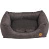 JACK AND VANILLA, Cuscino per Cane, Sofa, Modello Manchester, Colore Marrone, M, 80 x 60 x 25 cm